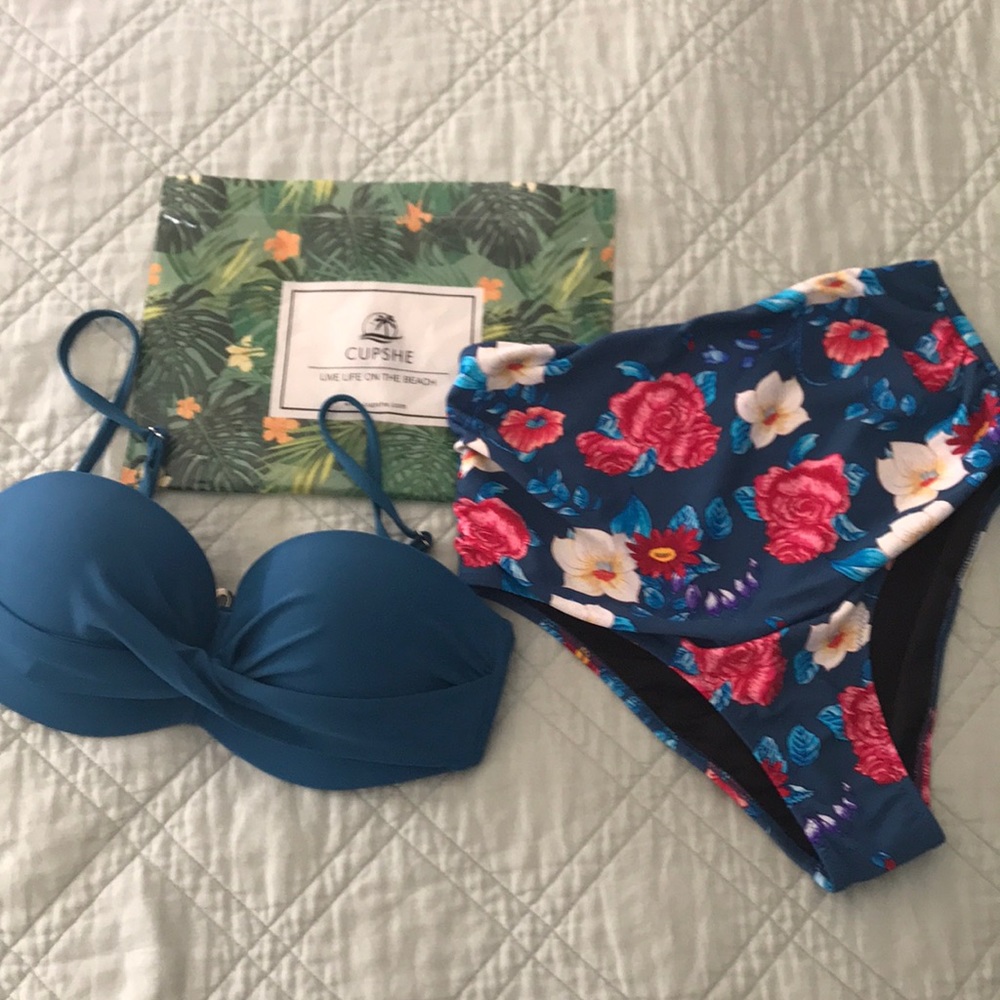 Brand New!! Cupshe 2 piece high waisted bikini